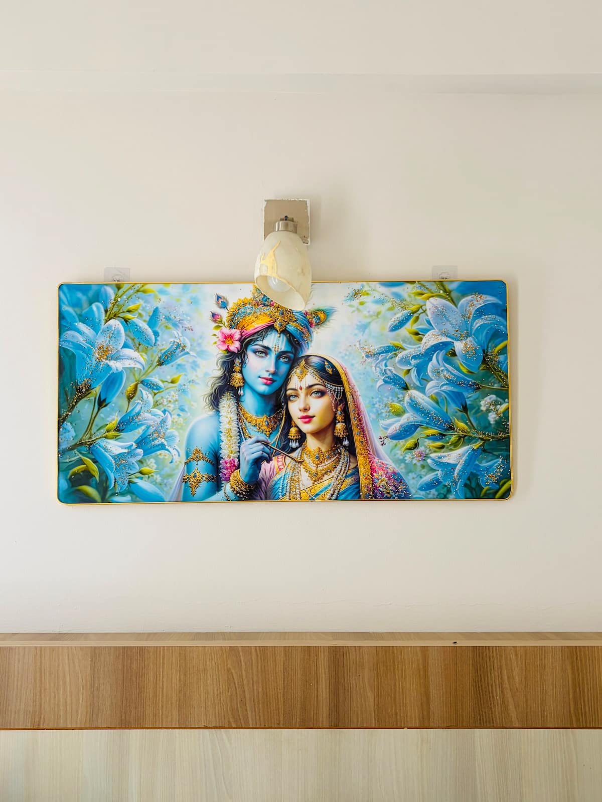 Shyam living area — family stay in Omaxe Eternity Vrindavan